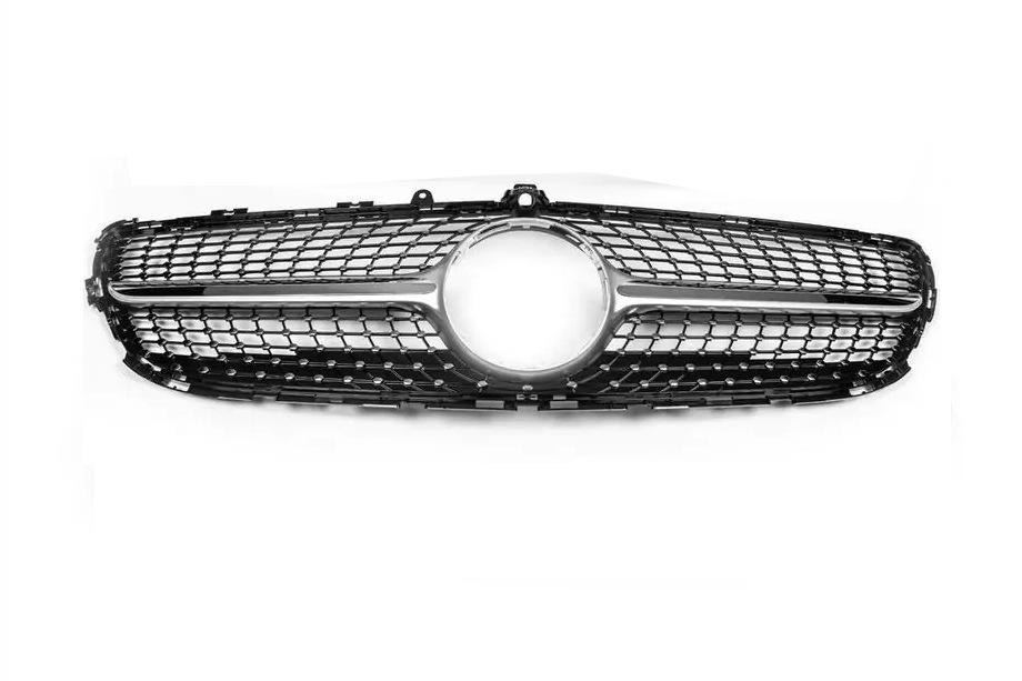 Mercedes CLS C218 2011–2018 Voorgrille 2014-2018 (Diamond Silver) Foto 3