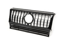 Mercedes G-klasse W463 1990–2018 Voorgrille (GT, met chromen strips) Wit met chromen strips foto 4