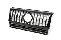 Mercedes G-klasse W463 1990–2018 Voorgrille (GT, met chromen strips) foto 4