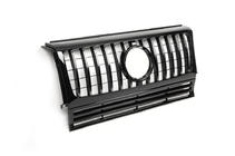 Mercedes G-klasse W463 1990–2018 Voorgrille (GT, met chromen strips) Wit met chromen strips foto 5