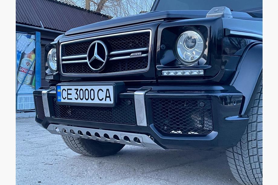 Mercedes G-klasse W463 1990–2018 AMG G63/G65 voorbumper (compleet) G65 (zwart gaas) Image