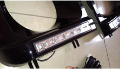 Mercedes G-klasse W463 1990–2018 Koplampcovers met LED (6 diodes, set) foto 4