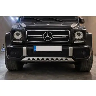 Voorbumperbeschermbeugel (RVS) Mercedes G-klasse W463 1990–2018 foto 3
