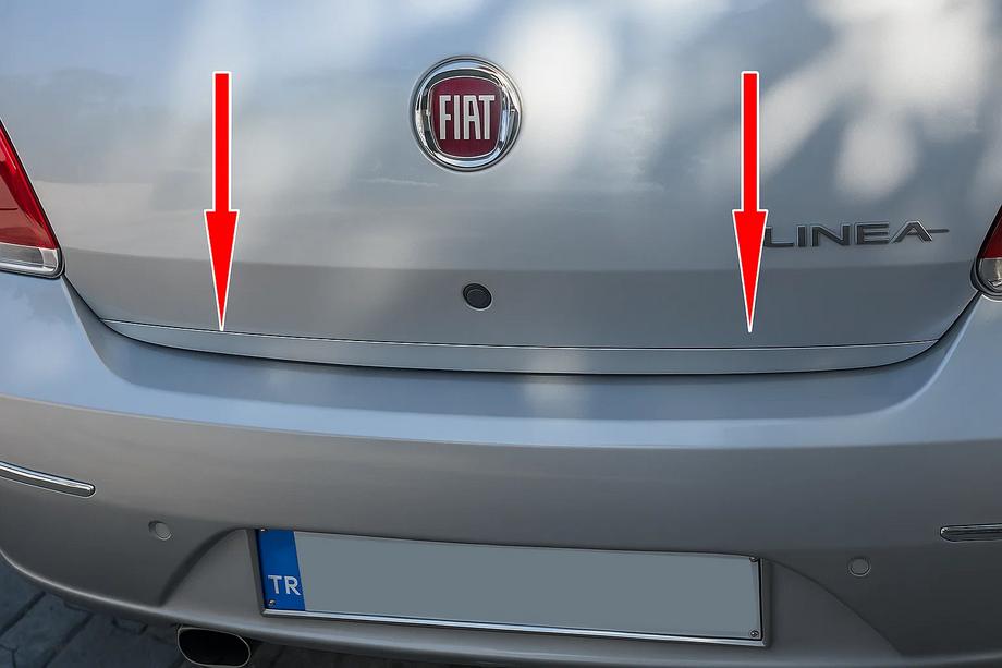 Fiat Linea 2006–2018 RVS kofferbakrand Image