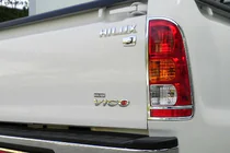 Toyota Hilux 2006–2015 Chroom achterlichtcovers 2004-2008 (2 stuks, kunststof) foto 1