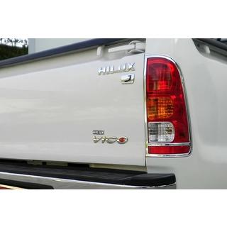 Chroom achterlichtcovers 2004-2008 (2 stuks, kunststof) Toyota Hilux 2006–2015 foto 1