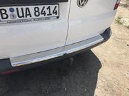 Volkswagen T5 2010–2015 RVS achterbumperbescherming met omgezette rand (Carmos V1) foto 2