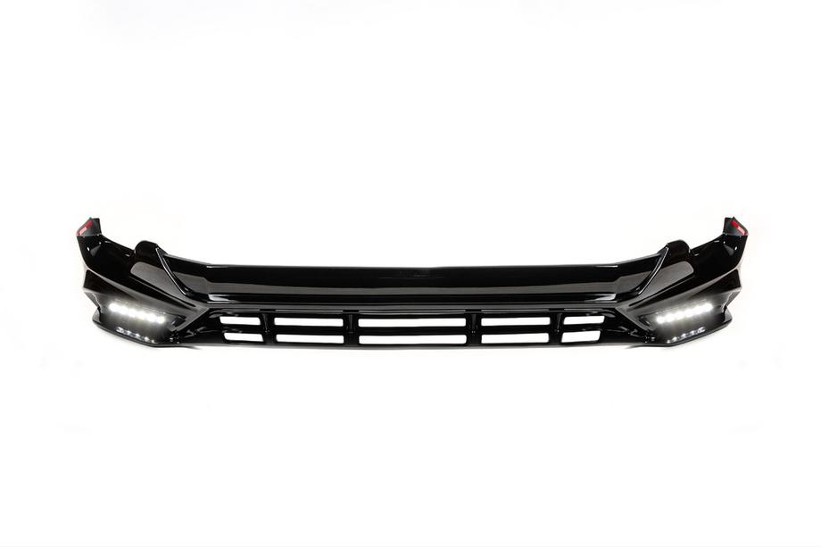Toyota Land Cruiser Prado 150 2009–2023 TRD voor- en achterbumperlip (2017-) Zwarte kleur Foto 6