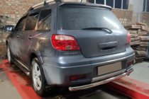 Mitsubishi Outlander 2001–2006 Achterbeschermbeugel AK002/2 (RVS) foto 3