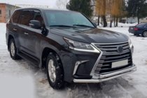 Lexus LX570/450d 2008–2022 Voorbeschermbeugel ST014 (2015+, RVS) foto 2