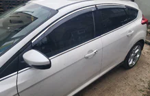 Ford Focus III 2011–2017 Raamwindschermen met chroomstrip Niken (SD/HB, 4 st.) foto 6