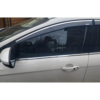 Raamwindschermen met chroomstrip Niken (SD/HB, 4 st.) Ford Focus III 2011–2017 foto 4