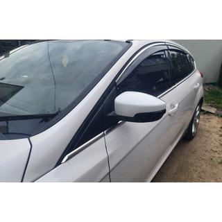 Raamwindschermen met chroomstrip Niken (SD/HB, 4 st.) Ford Focus III 2011–2017 foto 3