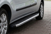 Fiat Doblo II 2010–2022 Fullmond side steps (2 stuks, aluminium) foto 1
