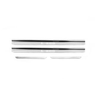 Carmos dorpellijsten (set 4 stuks, RVS) Mitsubishi L200 2006–2015 foto 1