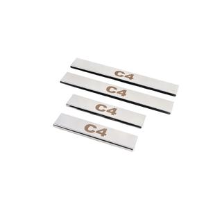 Carmos instaplijsten (4 stuks, RVS)