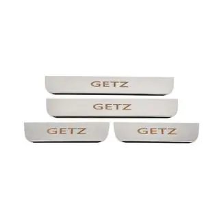 Carmos dorpellijsten (set 4 stuks, RVS) Hyundai Getz 2002– foto 1