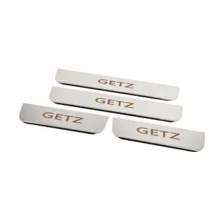 Carmos dorpellijsten (set 4 stuks, RVS) Hyundai Getz 2002– foto 2