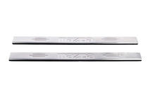 Mazda 2 2003–2007 Carmos RVS dorpellijsten V-1 Set van 4 instaplijsten V-1 foto 2