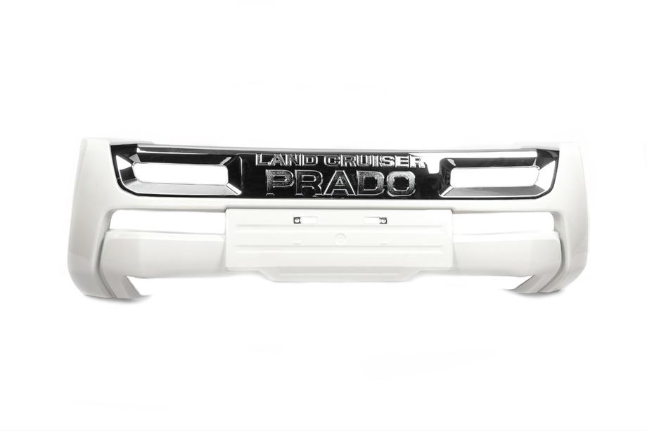 Toyota Land Cruiser Prado 150 2009–2023 Spoilerlip voor voorbumper MiddleEast (2017-) Zwarte kleur Image