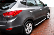 Hyundai IX-35 2010–2015 Fullmond side steps (set van 2, aluminium) foto 1