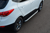 Hyundai IX-35 2010–2015 Fullmond side steps (set van 2, aluminium) foto 3