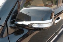 Toyota Land Cruiser 200 2007–2021 Spiegelstrips 2012-2021 (2 stuks, chroom) foto 2