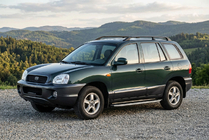 Hyundai Santa Fe 1 2000–2006 Side steps Fullmond (2 stuks, aluminium) foto 1