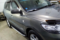 Hyundai Santa Fe 2 2006–2012 Side steps Fullmond (2 stuks, aluminium) foto 4