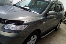 Hyundai Santa Fe 2 2006–2012 Side steps Fullmond (2 stuks, aluminium) foto 9