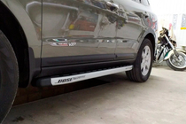 Hyundai Santa Fe 2 2006–2012 Side steps Fullmond (2 stuks, aluminium) foto 11