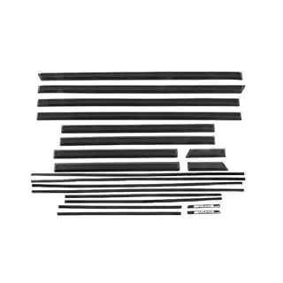 Zwarte deurlijsten (gemonteerde uitvoering, design 2019)