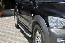 Kia Sorento I BL 2002–2009 Fullmond side steps (set van 2, aluminium) foto 1
