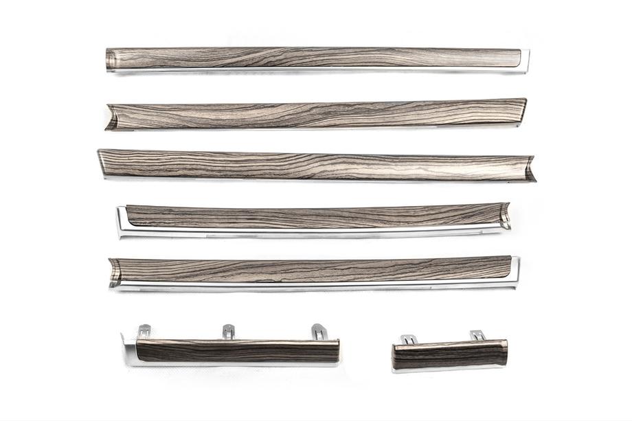 Toyota Land Cruiser 200 2007–2021 Houten deurinlegstukken (donker hout) Image