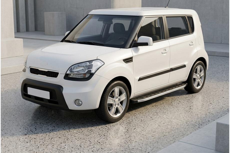 Kia Soul I 2008–2013 Side steps Fullmond (2 stuks, aluminium) Image
