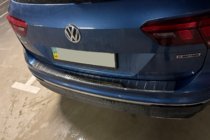 Volkswagen Tiguan 2016–2023 Achterbumper beschermplaat (Carmos, RVS) foto 8