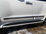 Toyota Land Cruiser 200 2007–2021 Set deurstrips (2008-2016) Witte kleur (BKT) foto 1