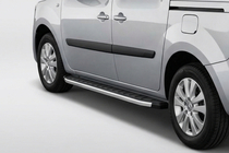 Renault Kangoo 2008–2020 Fullmond side steps (set van 2, aluminium) Lange wielbasis foto 1