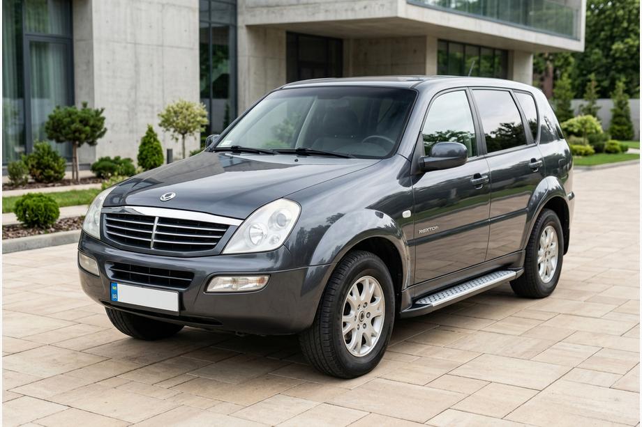 SsangYong Rexton I 2001–2017 Side steps Allmond Grey (2 stuks, aluminium) Image