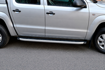 Volkswagen Amarok 2010–2022 Side steps Fullmond Grey (2 st., aluminium) foto 1