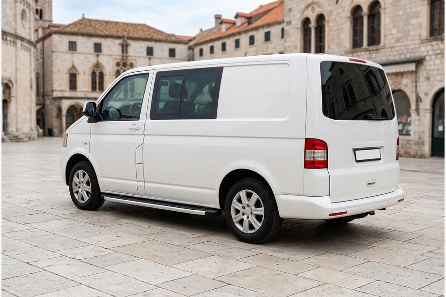 Volkswagen T5 Caravelle 2004–2010 Fullmond side steps (2 stuks, aluminium) Lange wielbasis Image