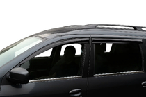 Dacia Logan MCV 2004–2014 Buitenste raamlijsten (set 4 stuks, RVS) OmsaLine - Italiaans roestvrij staal foto 4