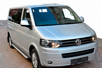 Volkswagen T5 2010–2015 Fullmond side steps (2 stuks, aluminium) Lange wielbasis foto 1