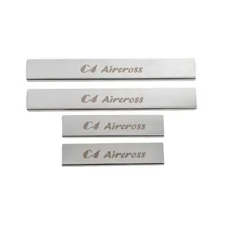 Carmos instaplijsten RVS (4 stuks)