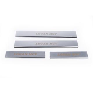 Carmos V1 RVS instaplijsten (set 4 stuks) Renault Logan MCV 2013–2022 foto 4