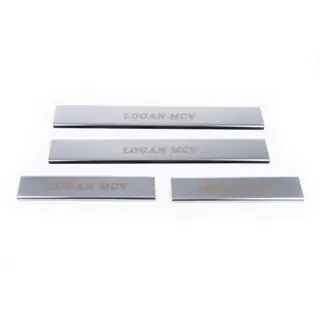 Carmos V1 RVS instaplijsten (set 4 stuks) Renault Logan MCV 2013–2022 foto 4
