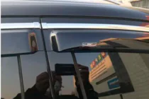 Audi Q7 2005–2015 Raamdeflectors met chroomstrip (4 stuks, HIC) foto 8
