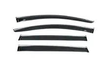 Audi Q7 2005–2015 Raamdeflectors met chroomstrip (4 stuks, HIC) foto 4