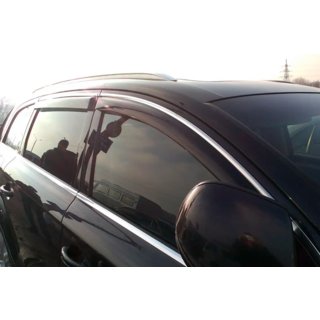 Raamdeflectors met chroomstrip (4 stuks, HIC) Audi Q7 2005–2015 foto 3