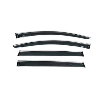 Raamdeflectors met chroomstrip (4 stuks, HIC) Audi Q7 2005–2015 foto 4